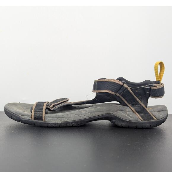 Teva Mens Size 13 Black Outdoor Hiking Sport Sandals Adjustable Straps River - Picture 1 of 8